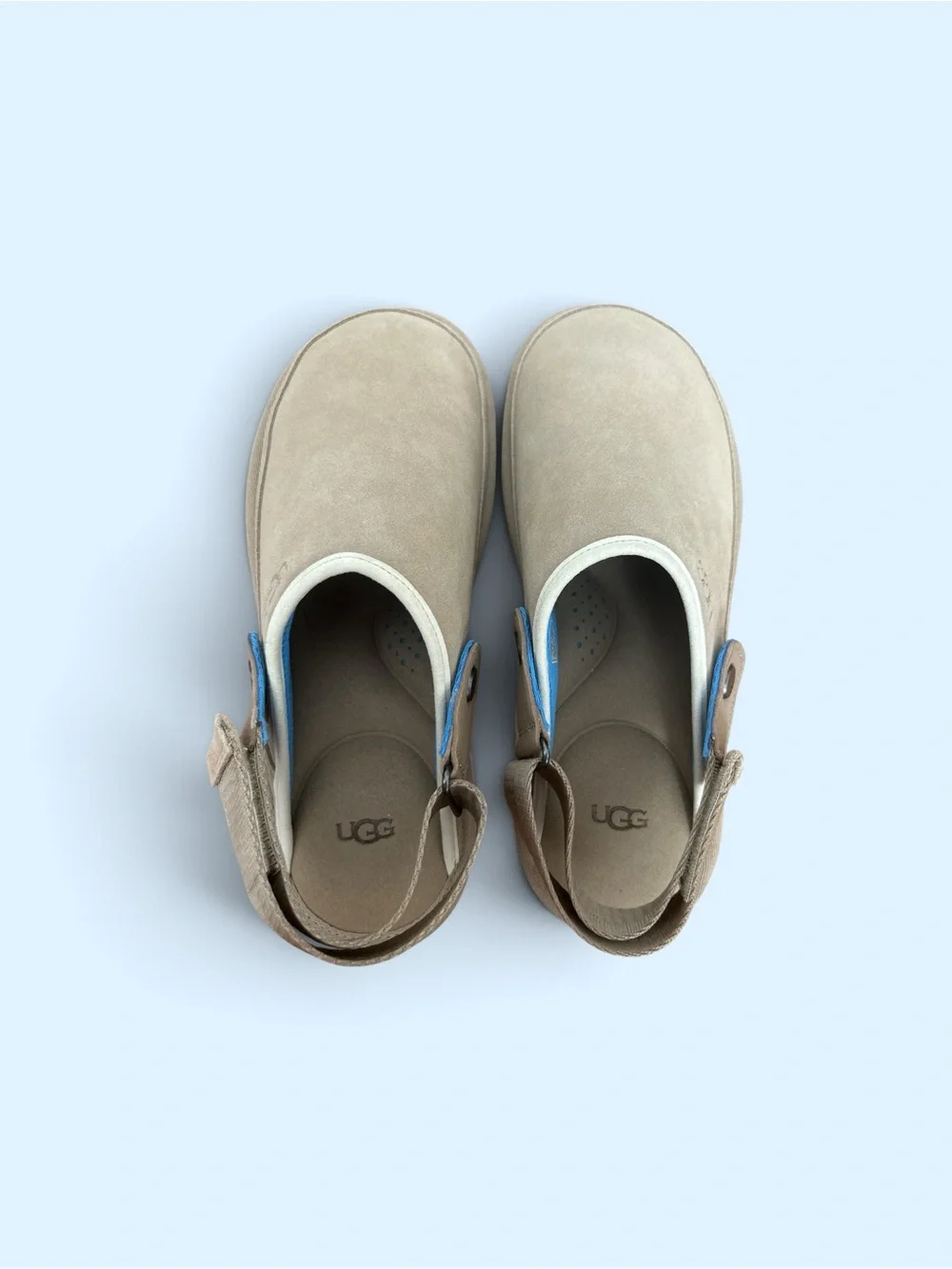 UGG Men's Goldencoast Slingback Clog Sandals Sand Suede, Size 9